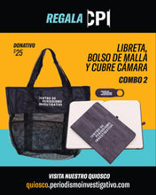 Cargar imagen en el visor de la galería, Combo 2: Libreta + Bolso de malla y Cubre cámara